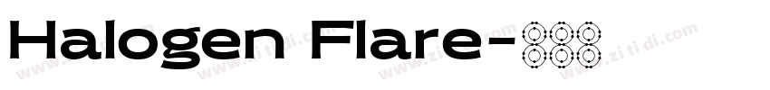 Halogen Flare字体转换